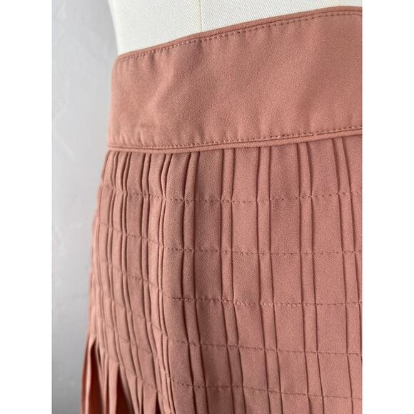 J. CREW Dusty Mauve Micro Pleated Skirt (Woman's Size: 8) - Picture 3 of 12